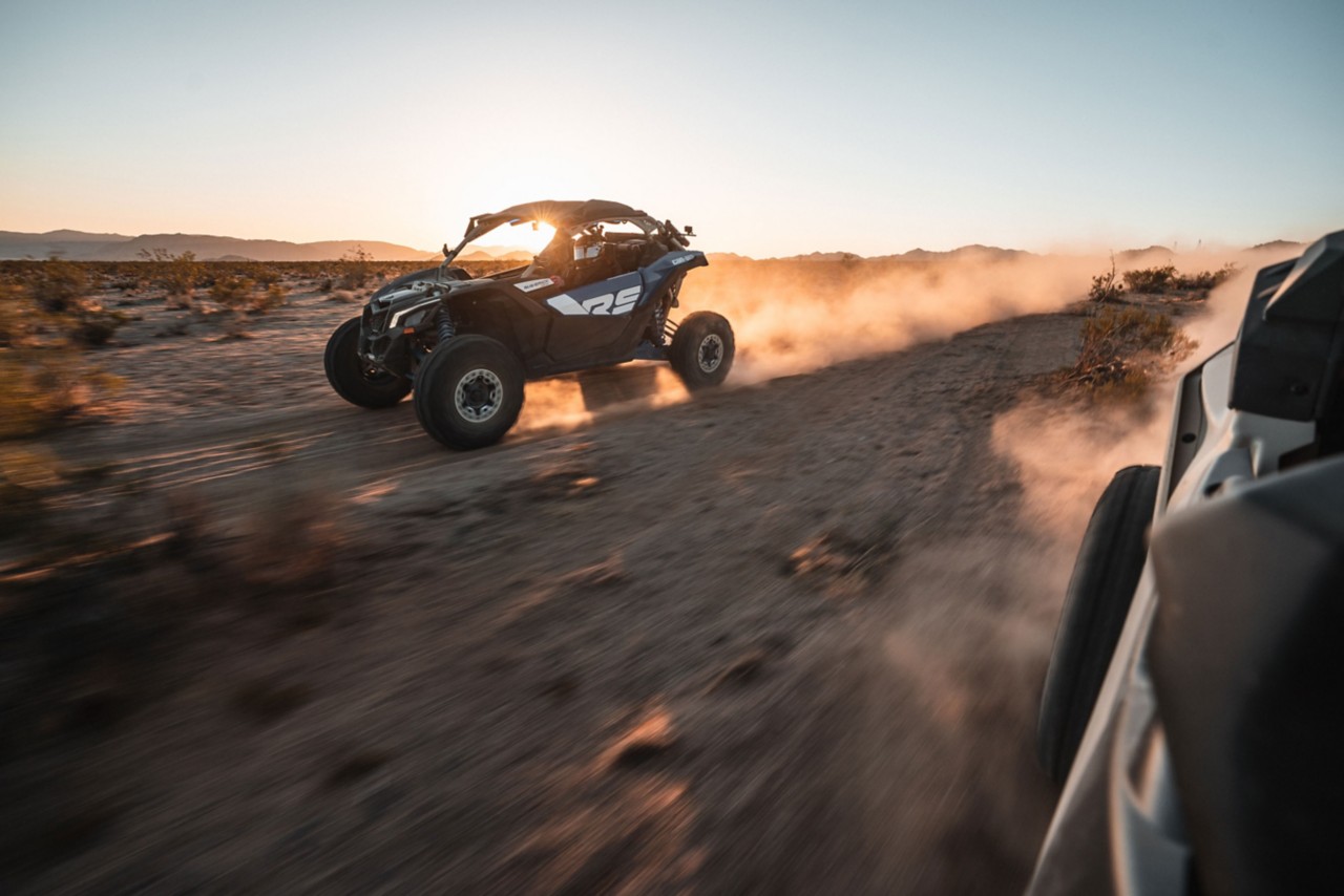 Can-Am Maverick X3 raising sand trails